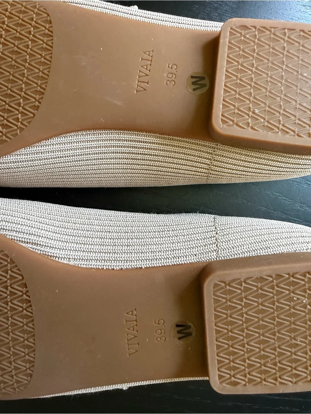 VIVAIA Margot Mary Jane Flats in Almond - Women's Size 8.5 WIDE - Never Used NWO